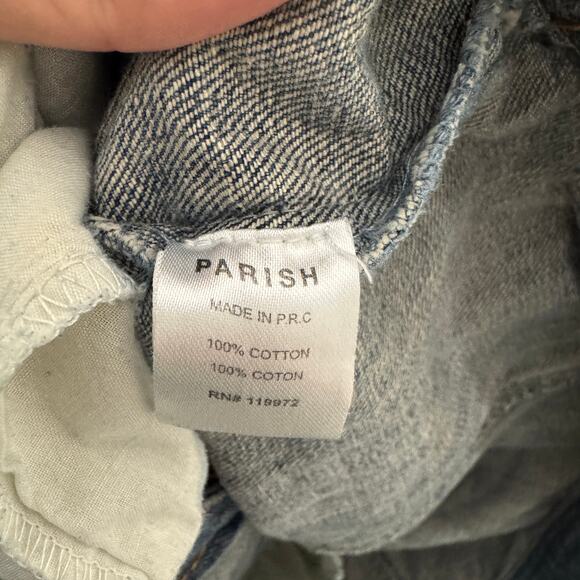 Parish Nation Y2K Distressed Denim Blue Jacket US Women's 2X Plus - Picture 5 of 7